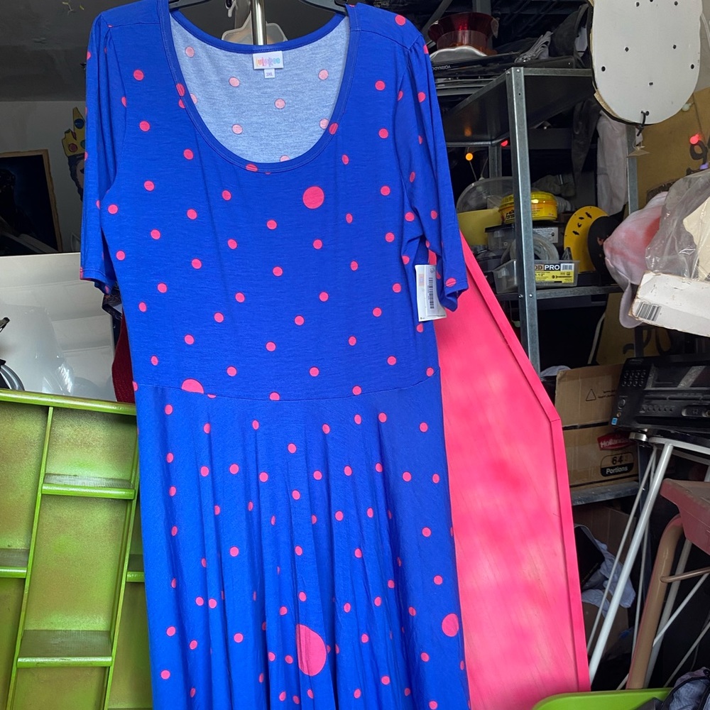 Cute polka dot Nicole dress, 3x NWT